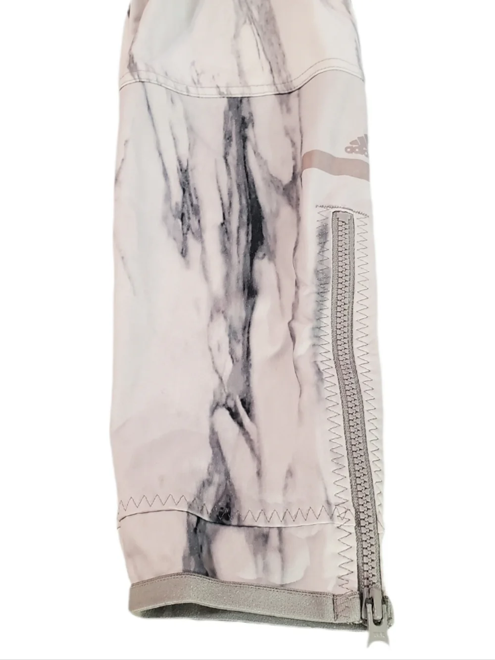 Adidas‎ By Stella McCartney Women's White Marble Ankle Leggings Medium